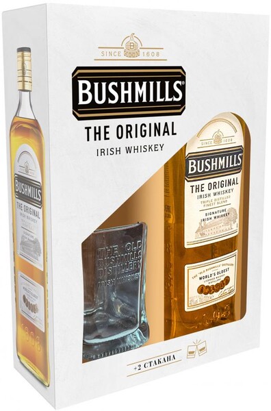 Виски Bushmills Original + 2 бокала, 0.7 л