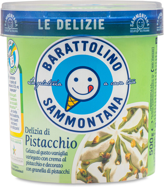 Мороженое Sammontana Бараттолино Фисташко Ванила  0.5кг Италия