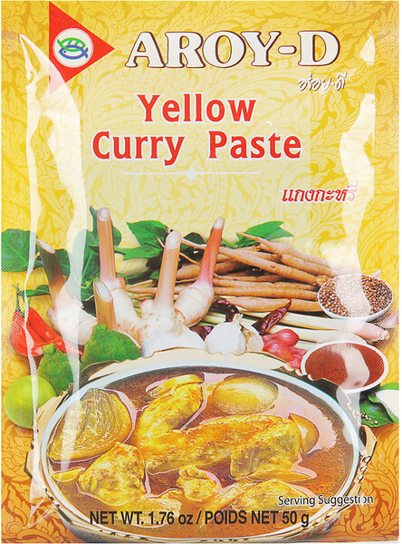 Паста Aroy-D Карри желтая 50г