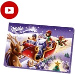 Рождественский набор шоколадных изделий Адвент календарь Milka, Болгария, 200 гр.