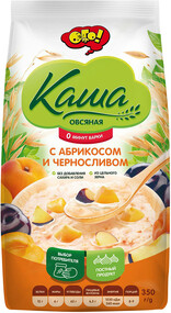 Каша быстрого приготовления ОГО! овсяная с абрикосом и черносливом 350 г