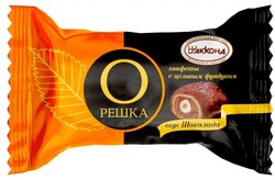 Конфеты «АККОНД» Орешка с цельным фундуком со вкусом шоколада, вес