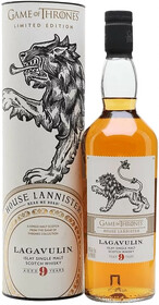 Виски Game of Thrones House Lannister Lagavulin 9 y.o. Islay Single Malt Scotch Whisky (gift box) 0.7л