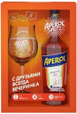 Спиртовой напиток Aperol Италия, о,7 л + Бокал