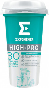 Напиток кисломолочный Exponenta High-Pro натуральный 0%, 250 г