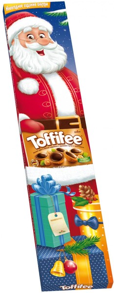 Конфеты TOFFIFEE Олени/Санта Клаус с лесным орехом, 3х125г