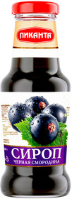 Сироп Пиканта черная смородина, 300 мл, стекло