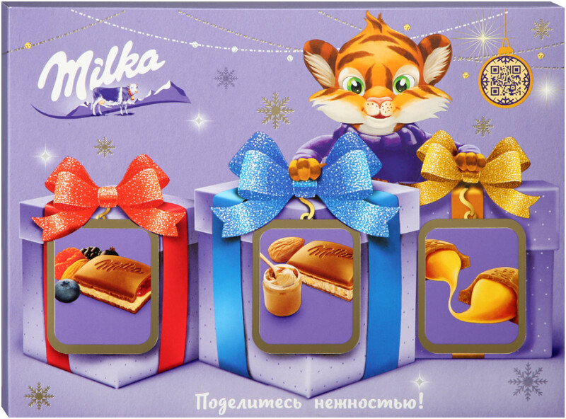 Подарочный набор Milka из 3-х плиток шоколада