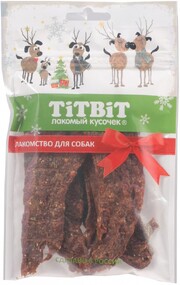 Лакомство для собак TITBIT Джерки мясные из баранины Меню от Шефа (Новогодняя коллекция) 70г