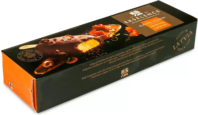 Мороженое EKSELENCE эскимо Дабл карамель 85г Латвия