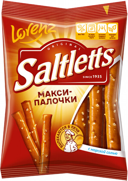 Макси-палочки Lorenz Saltletts соленые 70 г