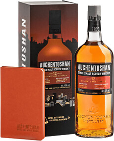 Виски AUCHENTOSHAN 12-летний в подарочной коробке + ежедневник, 0,7 л