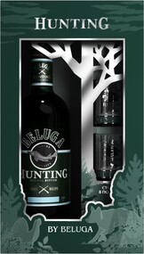 Ликер Beluga Hunting Травяной 0,7 л в подарочной упаковке + 2 стопки