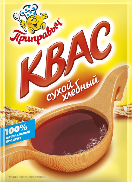 Квас Приправыч хлебный сухой, 200 гр., картон