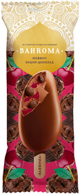 Мороженое эскимо сливочное, вишневый маффин, Bahroma, 75 гр., флоу-пак