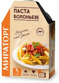 Паста Мираторг Болоньезе, замороженная, 260 г