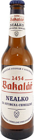Пиво безалкогольное Bakalar Nealko Za Studena Chelemy светлое фильтрованное 0,5%, 330 мл