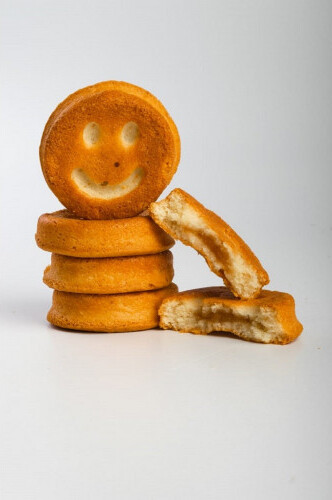 Печенье Бисквитное Веселый Смайлик с Яблочной Начинкой 550гр