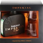 Ром BARCELO Imperial Onyx выдержанный алк.38% + 2 стакана п/у Доминик. респ., 0.7 L