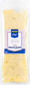 Сыр Маасдам нарезка 45% METRO CHEF, 1 кг X 1 штука