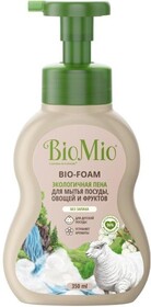 Пена для мытья посуды, овощей и фруктов BIOMIO Bio-foam, без запаха, экологичная, 350мл Россия, 350 мл