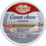Творожный сыр President Cream Cheese 65% 2,2 кг бзмж