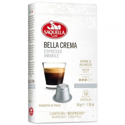 Кофе Saquella в капсулах для Nespresso Bella Crema 10 капсул по 50 г
