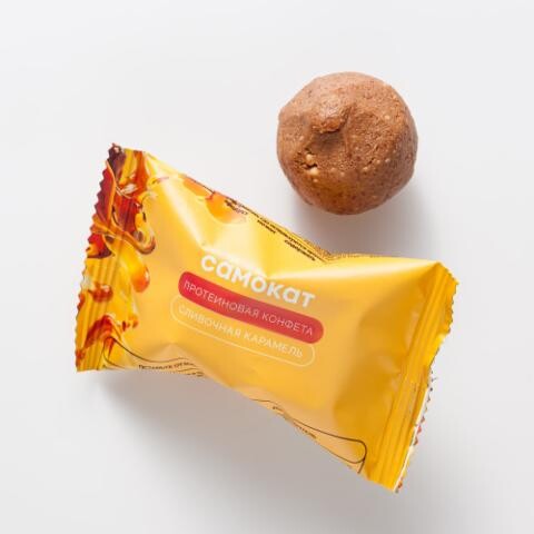 Конфета Самокат протеиновая, Сливочная карамель, 30 г 