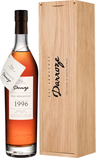 Арманьяк Darroze Unique Collection 1996 0.7 л в деревянном ящике