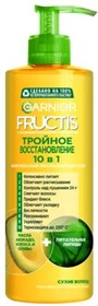 Крем Fructis Тройное восстановление 10 в 1, для волос несмываемый, 250 мл., пластиковый флакон с дозатором