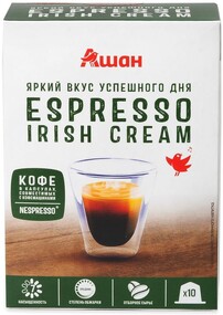 Кофе в капсулах АШАН ESPRESSO IRIM CREAM, 10 шт