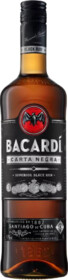 Ром BACARDI Carta Negra выдержанный, 40%, 1л Италия, 1 L