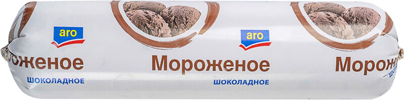 Мороженое пломбир ARO Шоколад полено, 1 кг X 1 штука