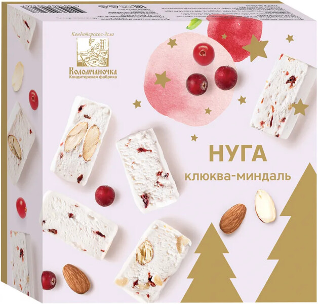 Нуга Коломчаночка клюква-миндаль 80 г