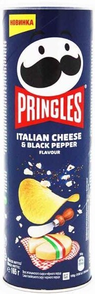 Чипсы Pringles Итальянсий сыр и черный перец, 165 гр., туба