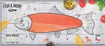 Лосось филе Fish&More на коже трим D свежемороженый Чили, 1-1.5кг