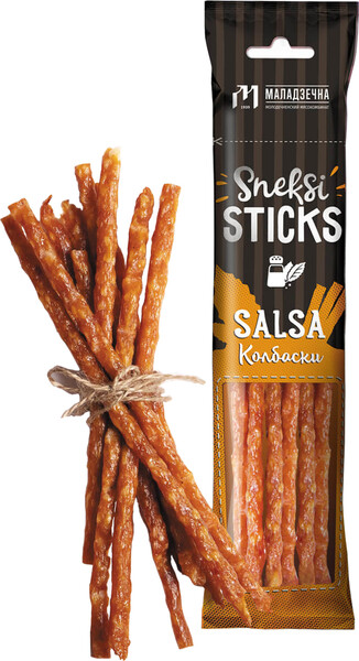 Колбаски Маладзечна Sneksi Sticks Сальса 80 г
