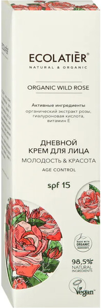 Крем для лица Ecolatier Organic Wild Rose дневной 50 мл