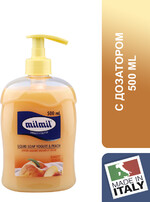 Жидкое мыло MilMil с ароматом йогурта и персика 500 мл