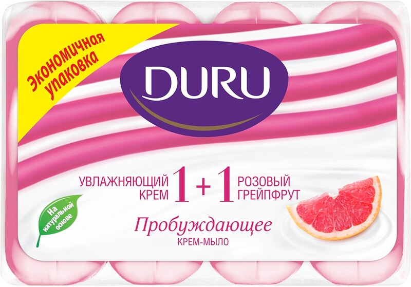 Туалетное мыло DURU Soft Sens Грейпфрут, 80г Малайзия, 80 г
