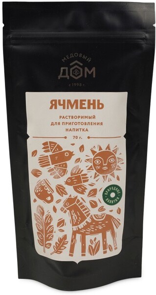 Напиток растворимый МЕДОВЫЙ ДОМ Ячмень 70 г,  Россия