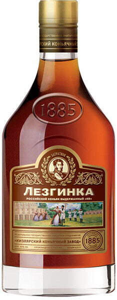 Коньяк Лезгинка 6 лет 40 % алк., Россия, 0,25 л