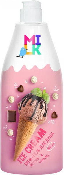 Крем-гель для душа Milk молоко и шоколад 800 мл