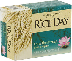 LION Мыло туалетное с экстрактом лотоса Rice Day Soap (Cheong), 100 г