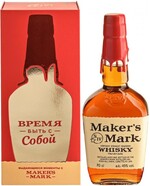 Виски Maker's Mark Kentucky Straight Bourbon Whisky (gift box) 0.7л
