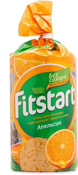 Хлебцы FITSTART мультизлаковые апельсин 100г Россия