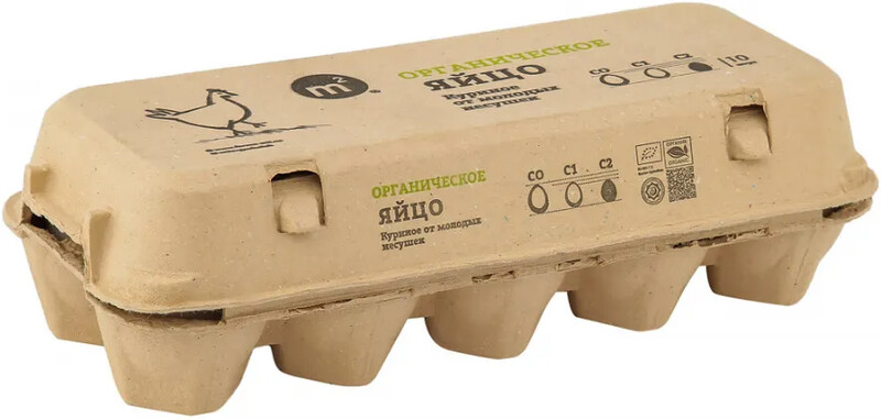 Яйцо куриное М2 Органическое 2 категории 10 шт, Россия