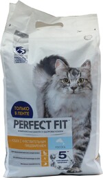 Корм сухой для взрослых кошек PERFECT FIT с лососем, для стерилизованных, 2,5кг Россия, 2,5 кг