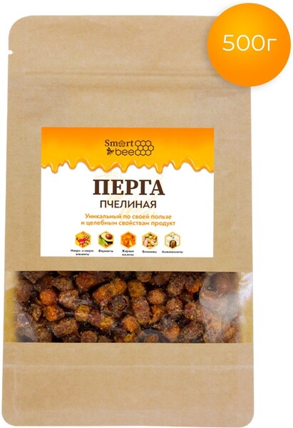 Smart Bee Перга пчелиная в пакете 500 гр