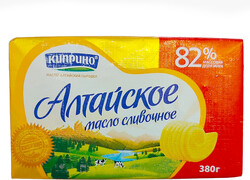Масло Киприно сливочное Алтайское, 82%, 380 г